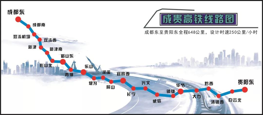成貴高鐵將于2019年12月16日全線通車！